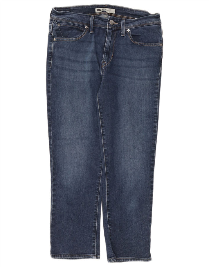 Damskie jeansy skinny ze średnim stanem LEVI'S W30 L25, niebieska bawełna