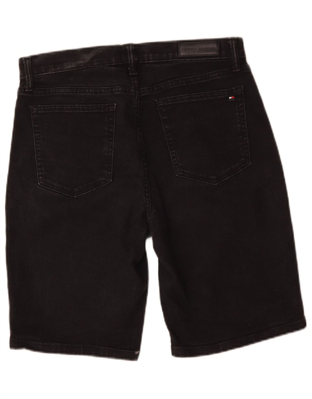 Damskie spodenki jeansowe Tommy Hilfiger Bermudy W29 Średnia czarna bawełna