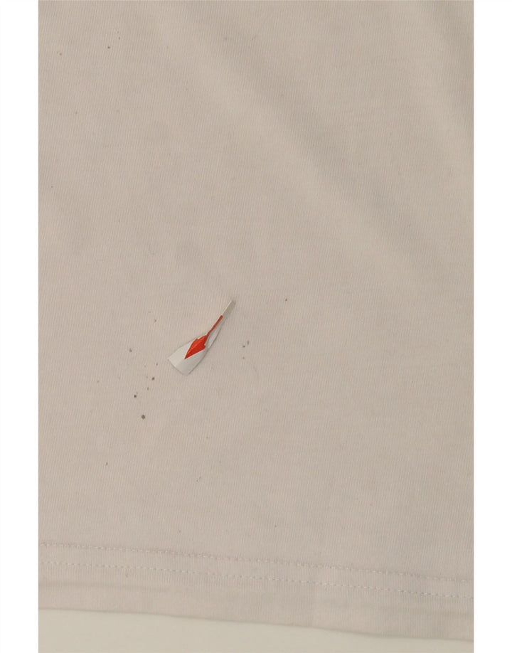 Adidas Męski T-shirt Top Średniej Białej Bawełny