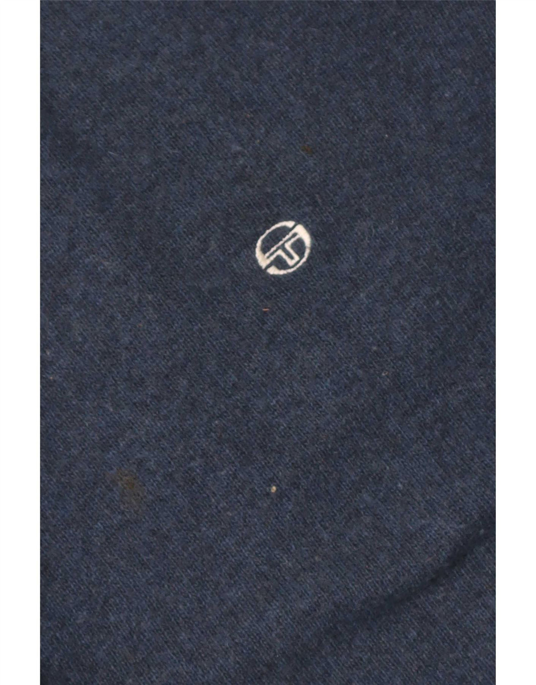 Sergio Tacchini Męski sweter z golfem, duży, granatowy, wełniany