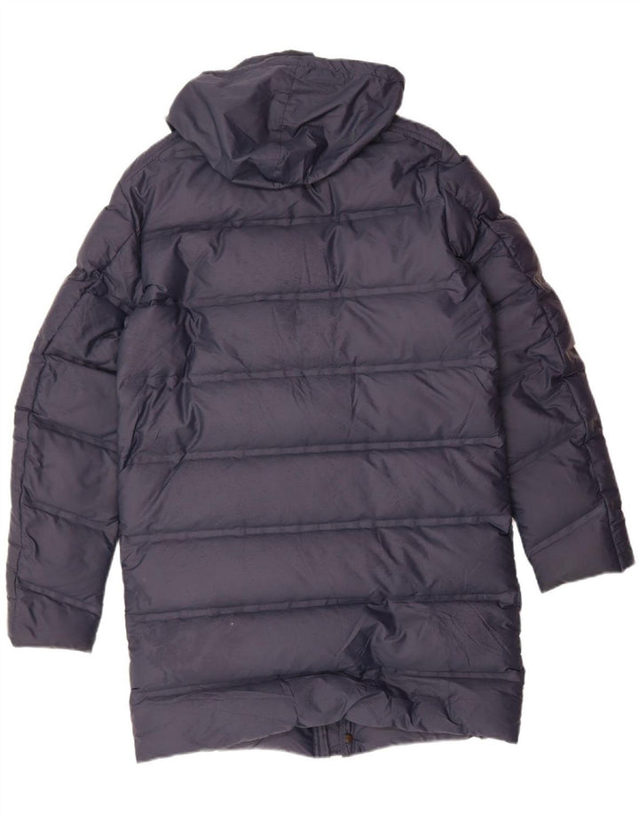 INVICTA Womens Hooded Padded Coat UK 14 Medium Navy Blue