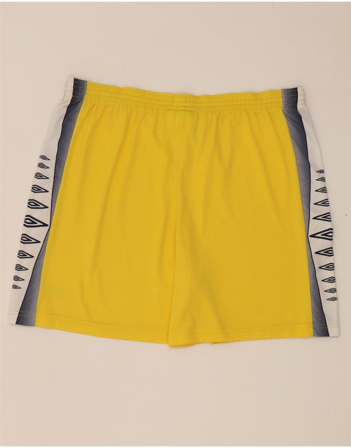 Umbro Męski zestaw 2-częściowy z grafiką XL, żółty, kolorowy poliester