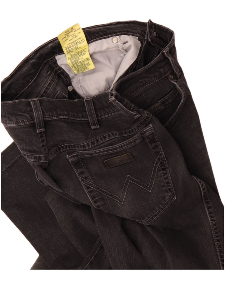 Męskie jeansy Wrangler Texas Stretch Straight W33 L27 Czarne bawełniane