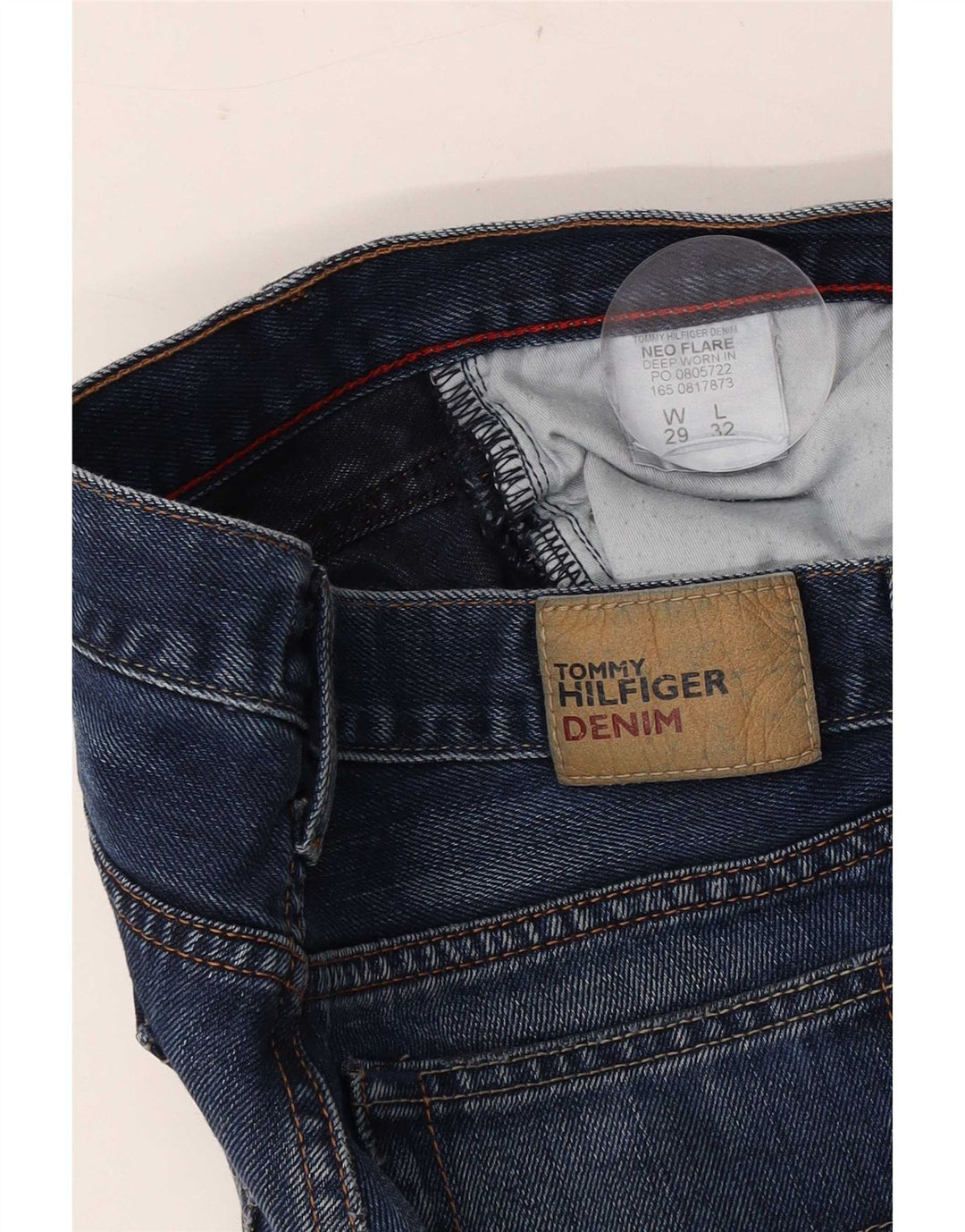Damskie jeansy rozkloszowane Tommy Hilfiger W29 L32 Niebieskie bawełniane