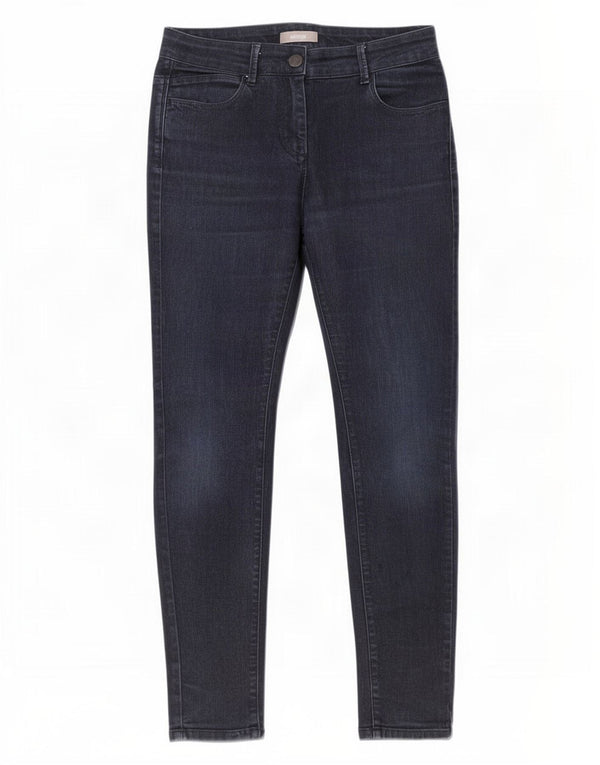 Marks & Spencer Damskie jeansy Jegging UK 12 Medium W28 L28 Granatowa bawełna