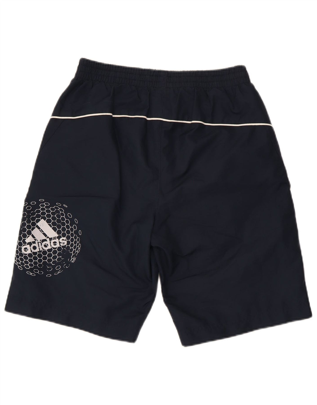 ADIDAS Boys Graphic Sport Shorts 15-16 Years  Navy Blue Polyester