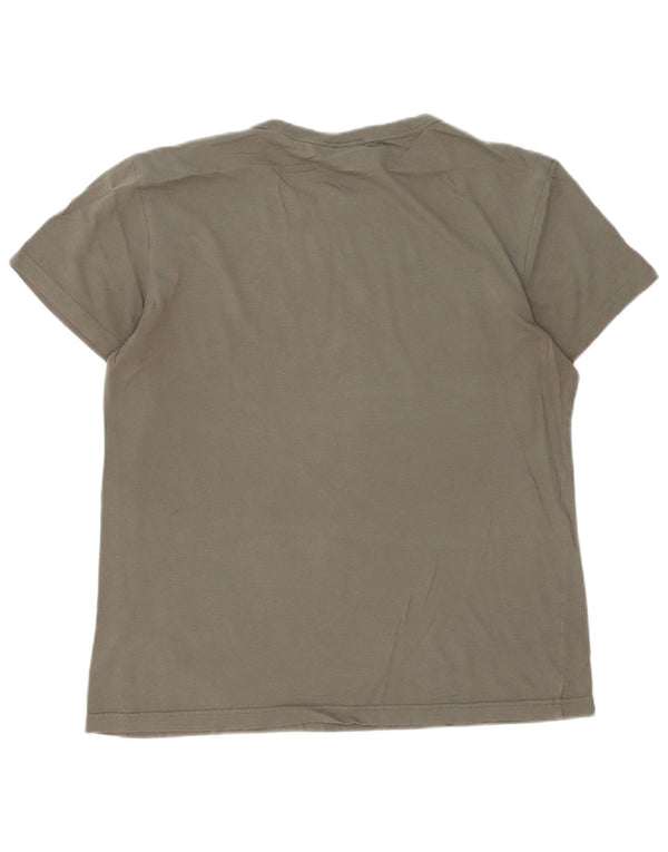 G-Star Mens Graphic T-Shirt Top Medium Khaki Cotton