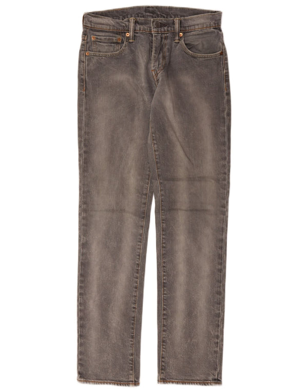 Męskie jeansy Levi's 511 Slim W28 L32 Szara bawełna