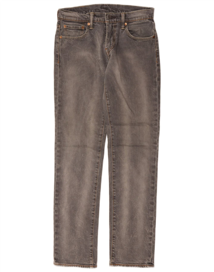 Męskie jeansy Levi's 511 Slim W28 L32 Szara bawełna