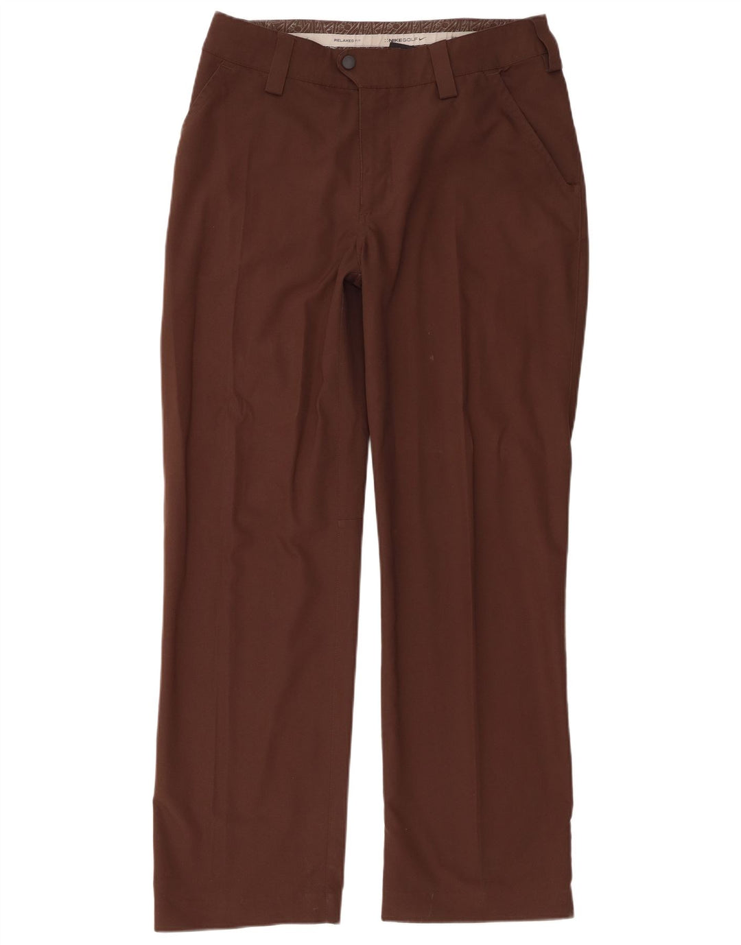 Męskie spodnie cargo o prostym, swobodnym kroju Nike Golf W32 L31 Brązowy poliester
