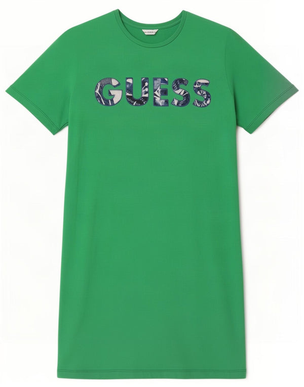 Damska sukienka t-shirtowa Guess z grafiką UK 16, duża, zielona