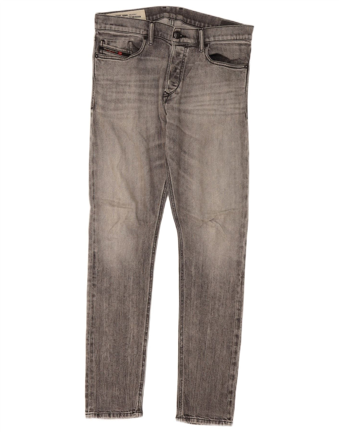 Męskie jeansy Diesel Slim W32 L32 Szara bawełna