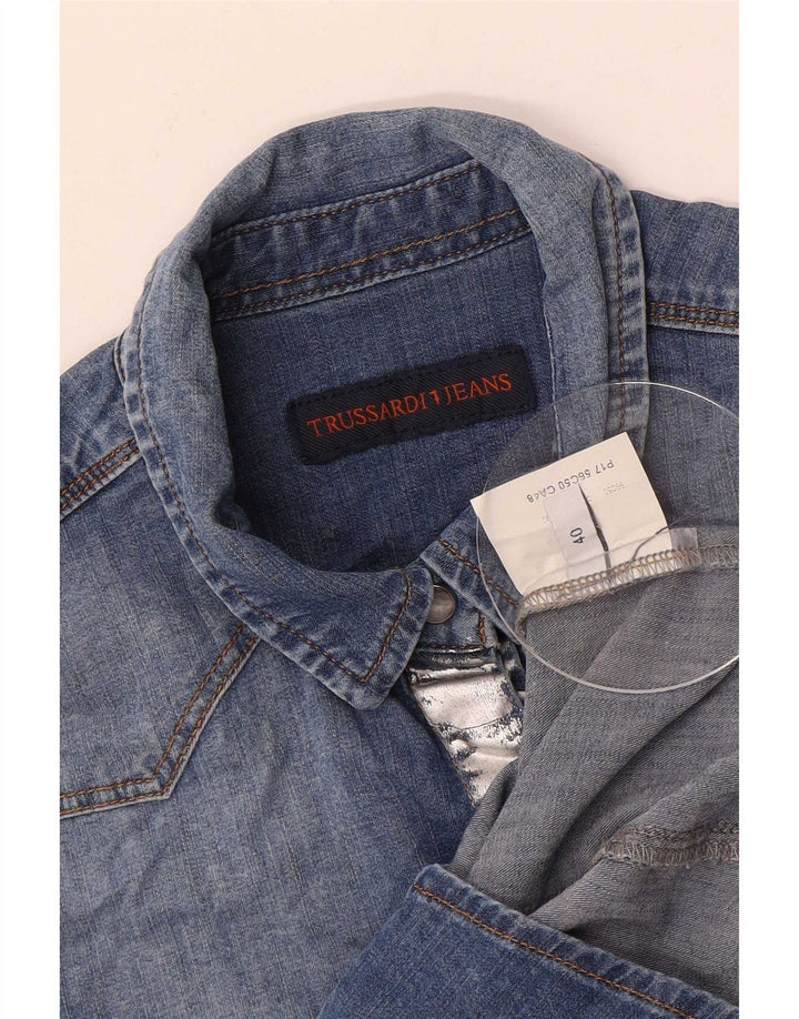 Damska koszula dżinsowa Trussardi Jeans IT 40 Small Blue