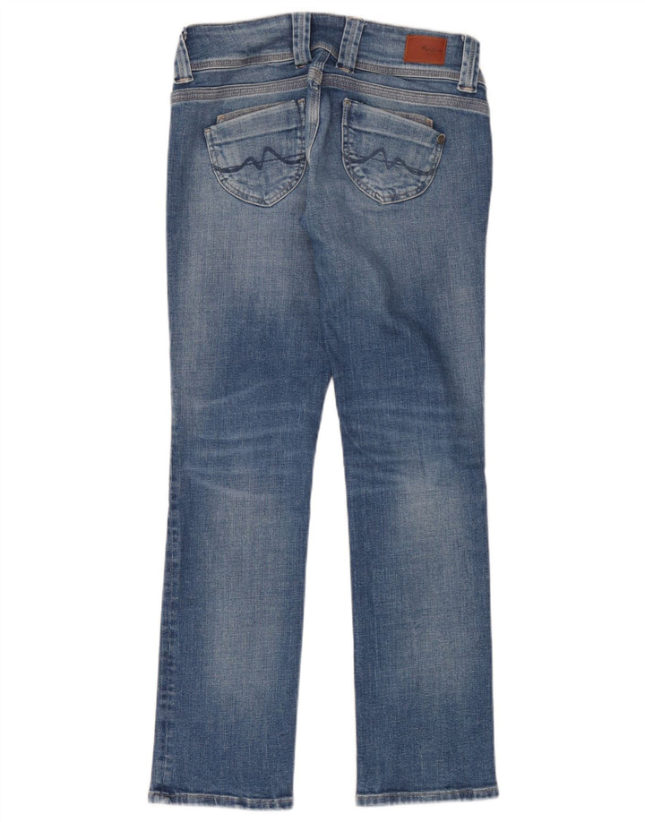 PEPE Jeans Damskie wąskie dżinsy W29 L30 Niebieskie bawełniane