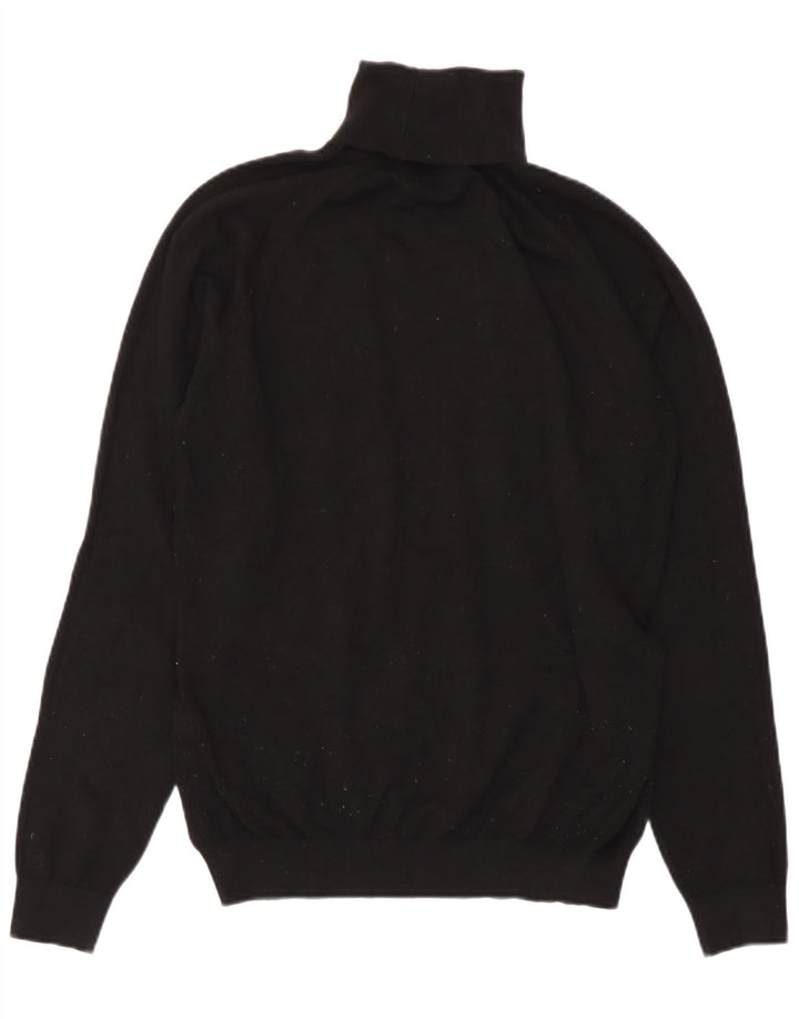 Damski sweter z golfem Zara UK 10 Small, czarna wiskoza