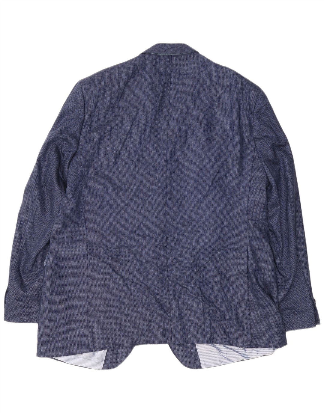 Męska marynarka Guy Laroche zapinana na 2 guziki UK 42 XL, granatowa, jedwabna w jodełkę