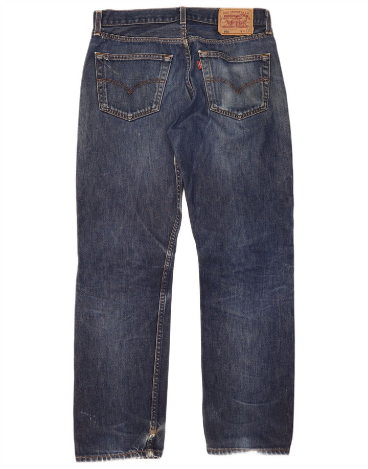 Męskie dżinsy Levi's 501 Straight W32 L30 Niebieskie bawełniane