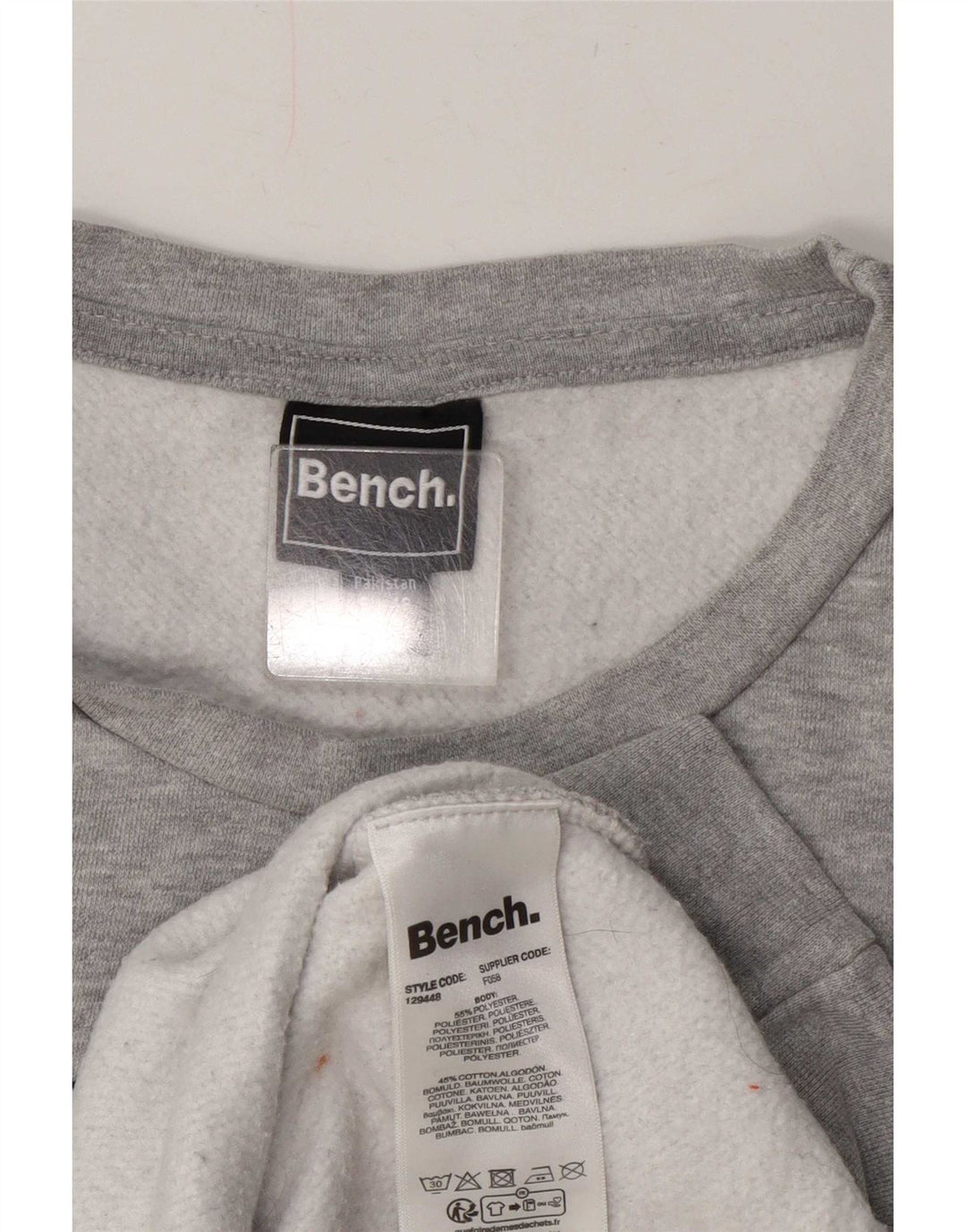 Damska bluza z grafiką Bench UK 20 2XL Szary poliester