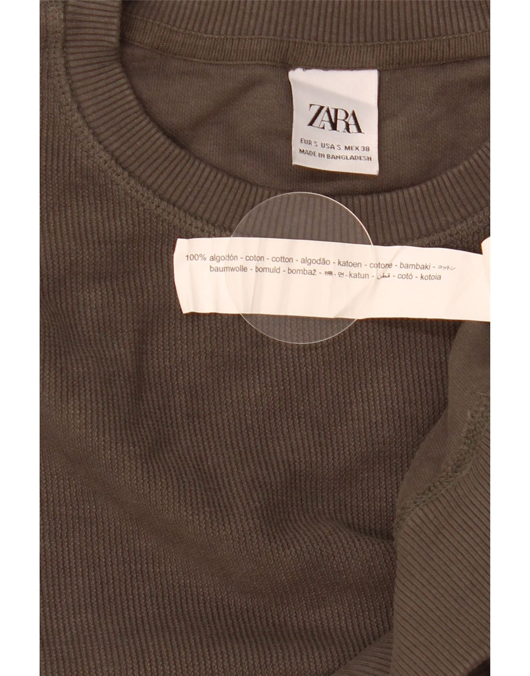 Męska bluza o luźnym kroju Zara, mała, szara, bawełniana