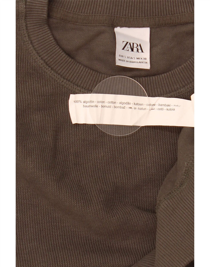 Męska bluza o luźnym kroju Zara, mała, szara, bawełniana
