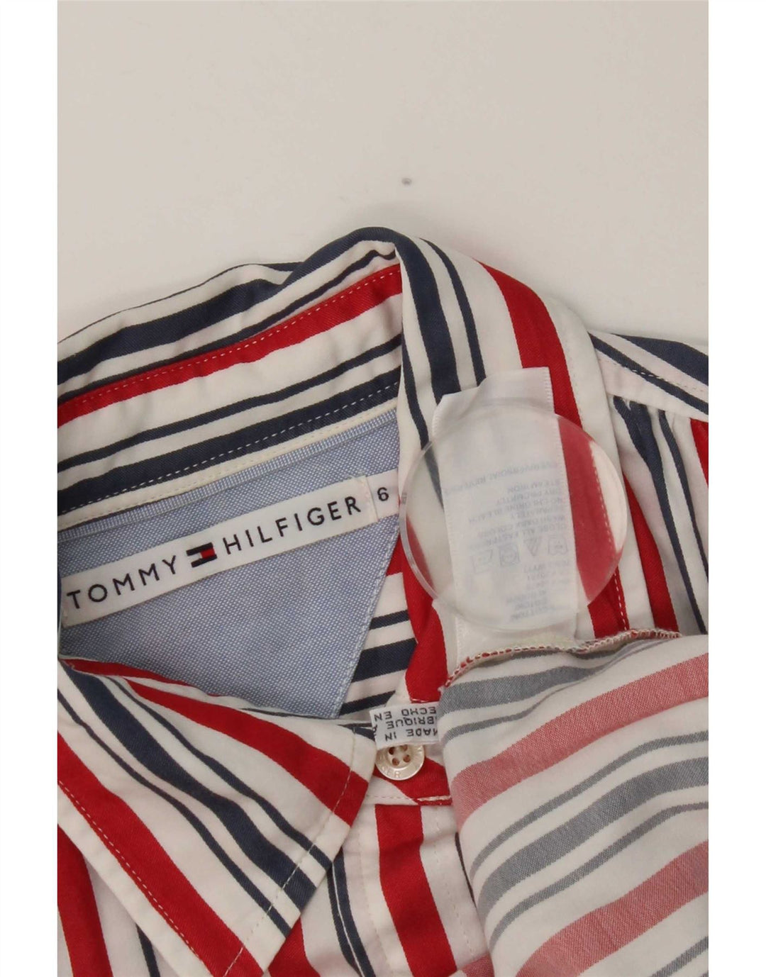 Koszula damska Tommy Hilfiger US 6, średnia, wielokolorowa, bawełniana w paski