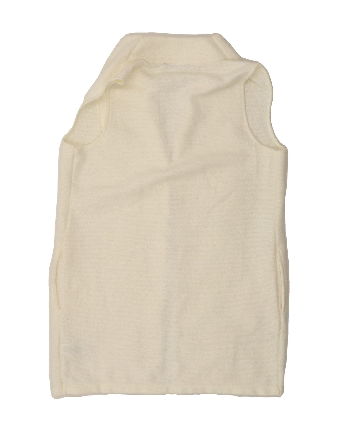 MARKS & SPENCER Womens Longline Cardigan Sweater UK 14 Large White Vintage Marks & Spencer and Second-Hand Marks & Spencer from Messina Hembry 