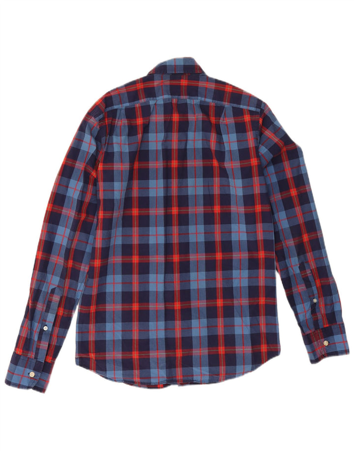Koszula męska J. Crew Slim Fit, mała, bawełniana, granatowa w kratkę
