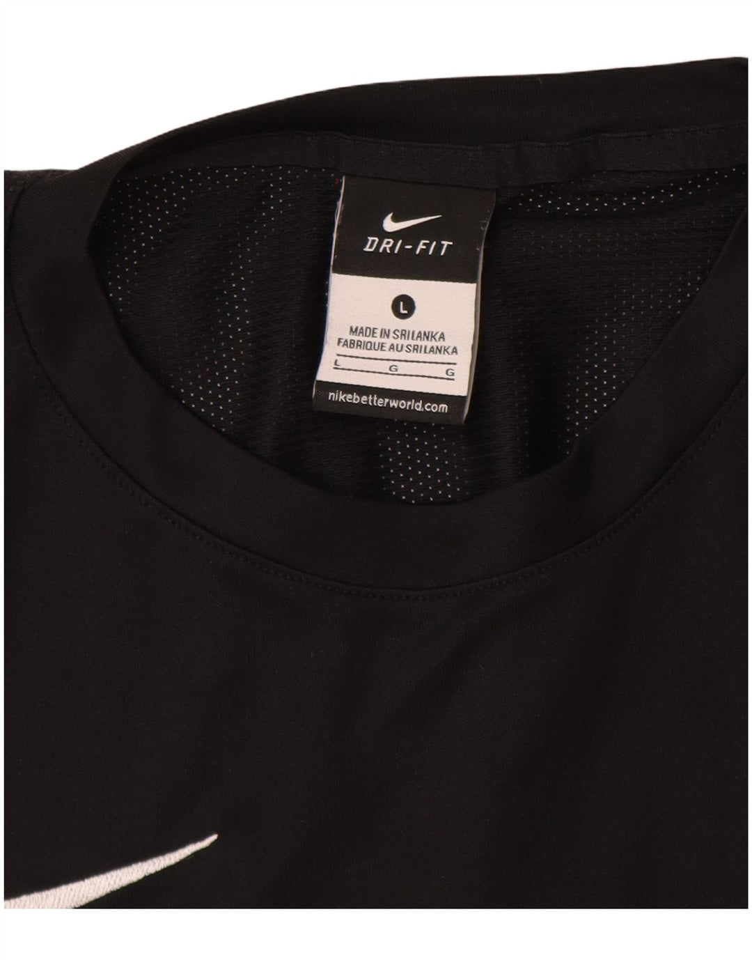 Męski T-shirt NIKE Dri Fit, duży, czarny, poliester
