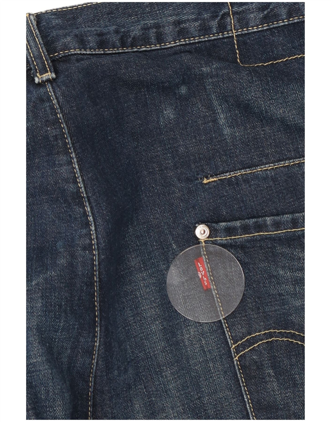 Męskie proste dżinsy Levi's W36 L32 granatowe