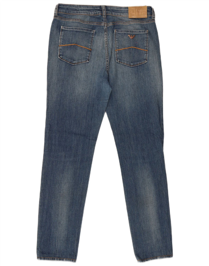 Damskie jeansy Armani Slim W33 L29 Niebieskie bawełniane