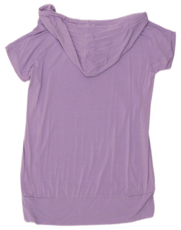 Ellesse Damska koszulka z kapturem Top UK 16 Large Purple Viscose