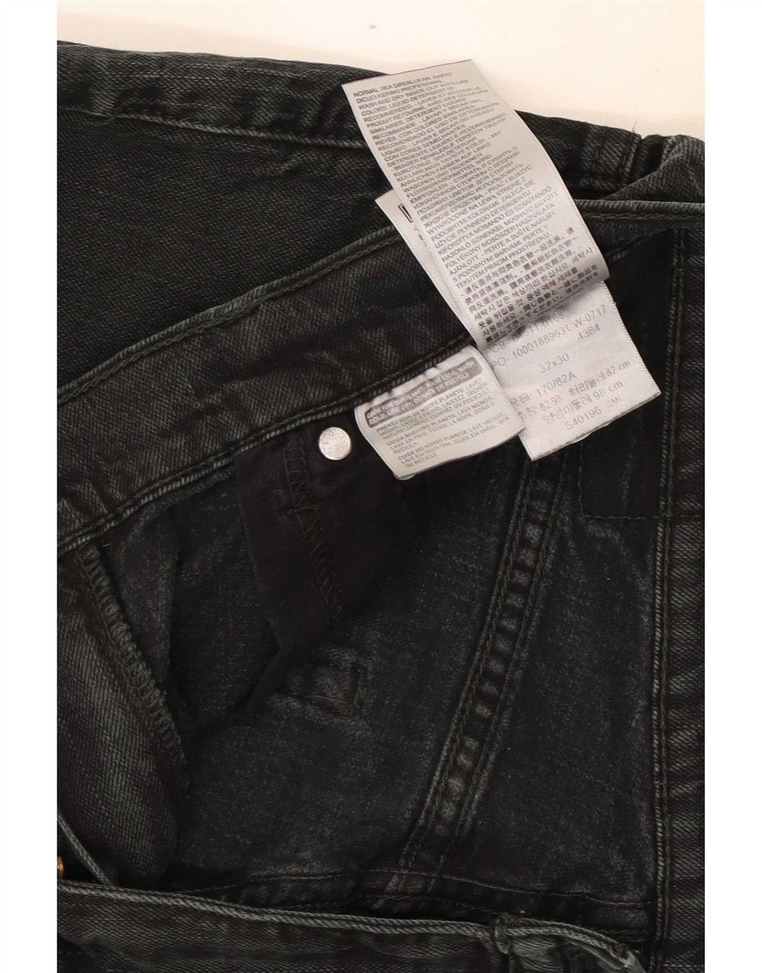 Męskie jeansy Levi's Slim W32 L30 Szara bawełna