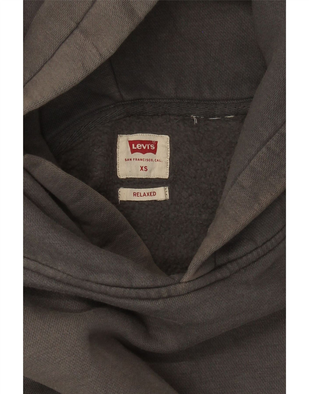 Męska bluza z kapturem Levi's o swobodnym kroju XS, szara