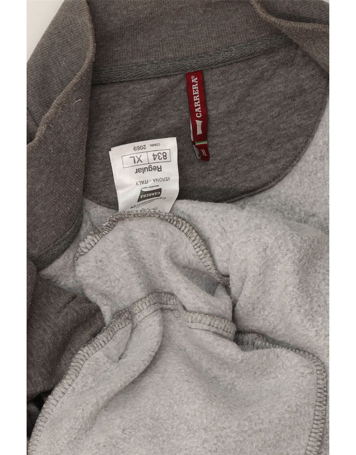 CARRERA Mens Regular Tracksuit Top Jacket XL Grey Cotton Vintage Carrera and Second-Hand Carrera from Messina Hembry 