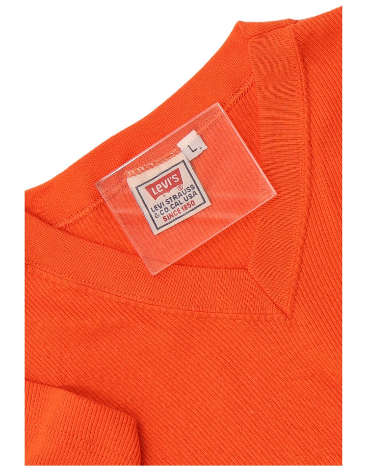 Męski T-shirt Levi's Top, duży, pomarańczowy, bawełniany