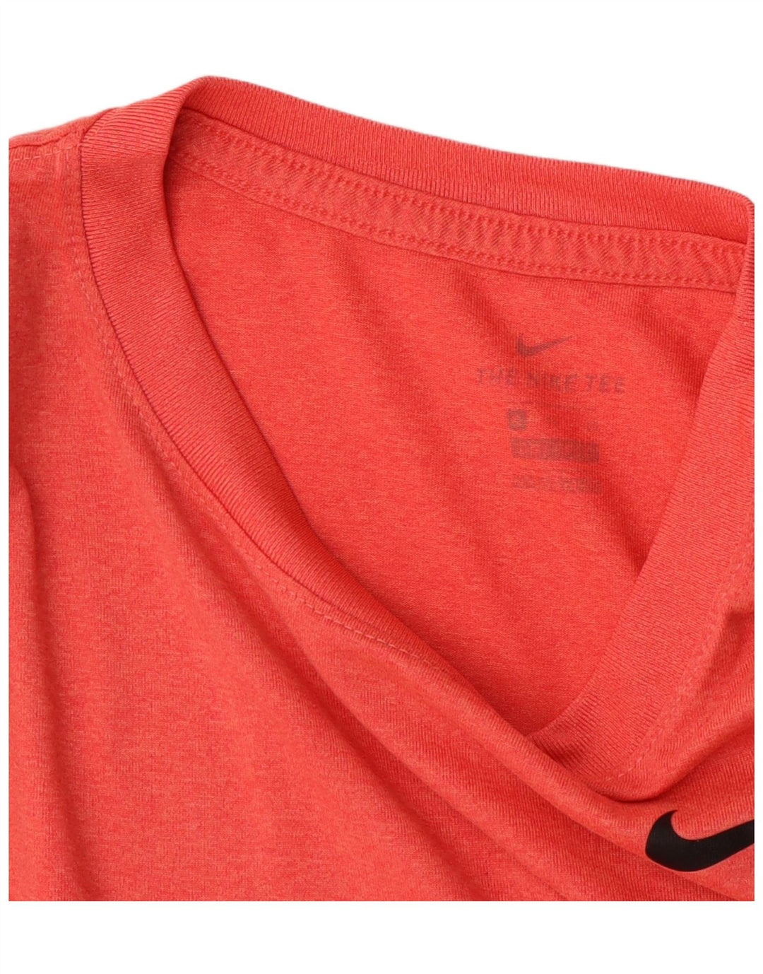 NIKE Womens Dri Fit T-Shirt Top UK 16 Large Orange Polyester