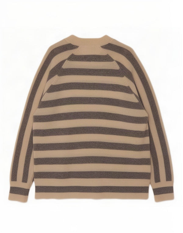 Damski sweter z okrągłym dekoltem Tommy Hilfiger UK 10 w małe białe paski