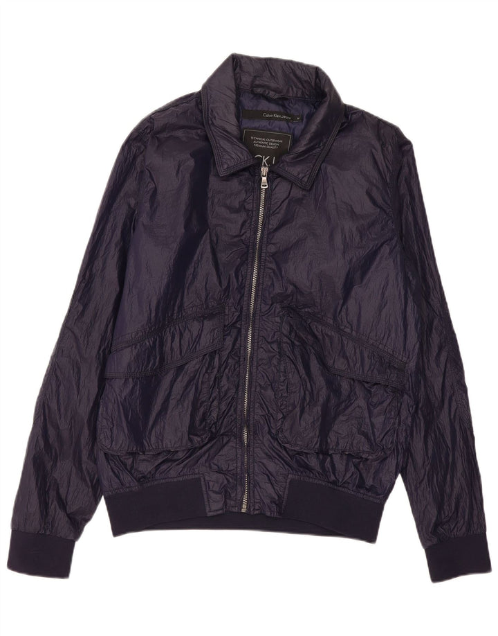 Męska kurtka bomberka CALVIN KLEIN JEANS UK 38, średni granatowy nylon