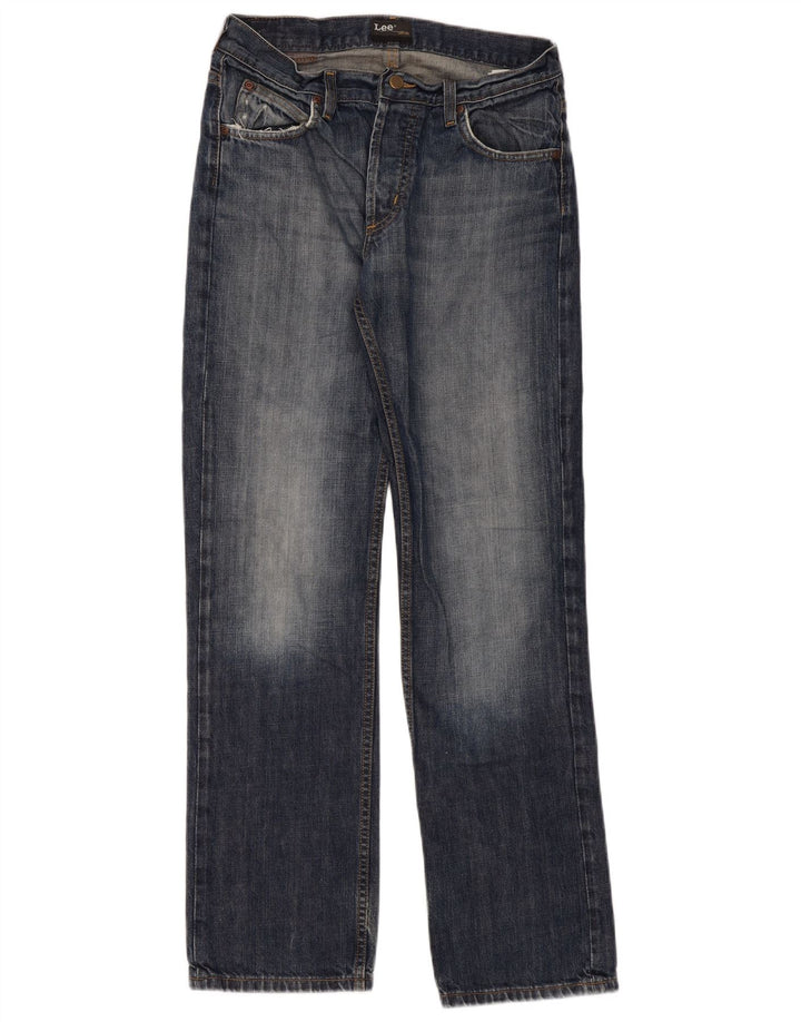 Damskie jeansy Lee Seattle Straight W33 L34 Granatowe, bawełniane