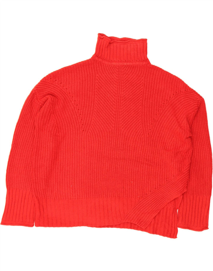 TOPSHOP Womens Oversized Turtle Neck Jumper Sweater UK 8 Small  Red Vintage Topshop and Second-Hand Topshop from Messina Hembry 