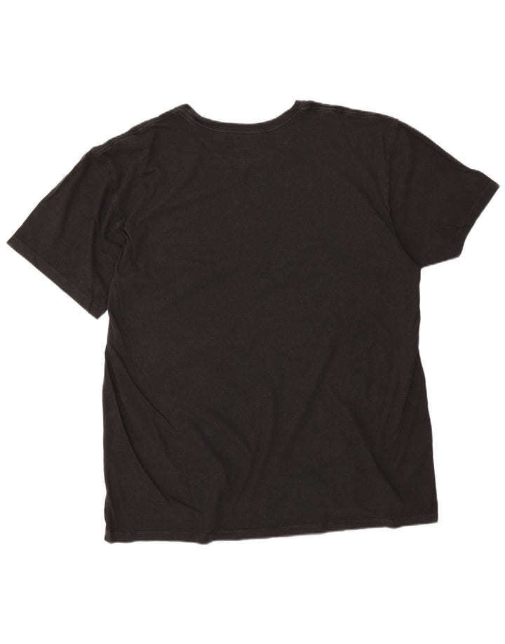 CALVIN KLEIN Męski T-shirt Top XL, czarny, bawełniany
