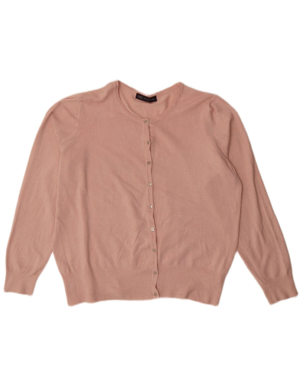 Marks & Spencer Damski sweter kardigan UK 18 XL Różowa wiskoza