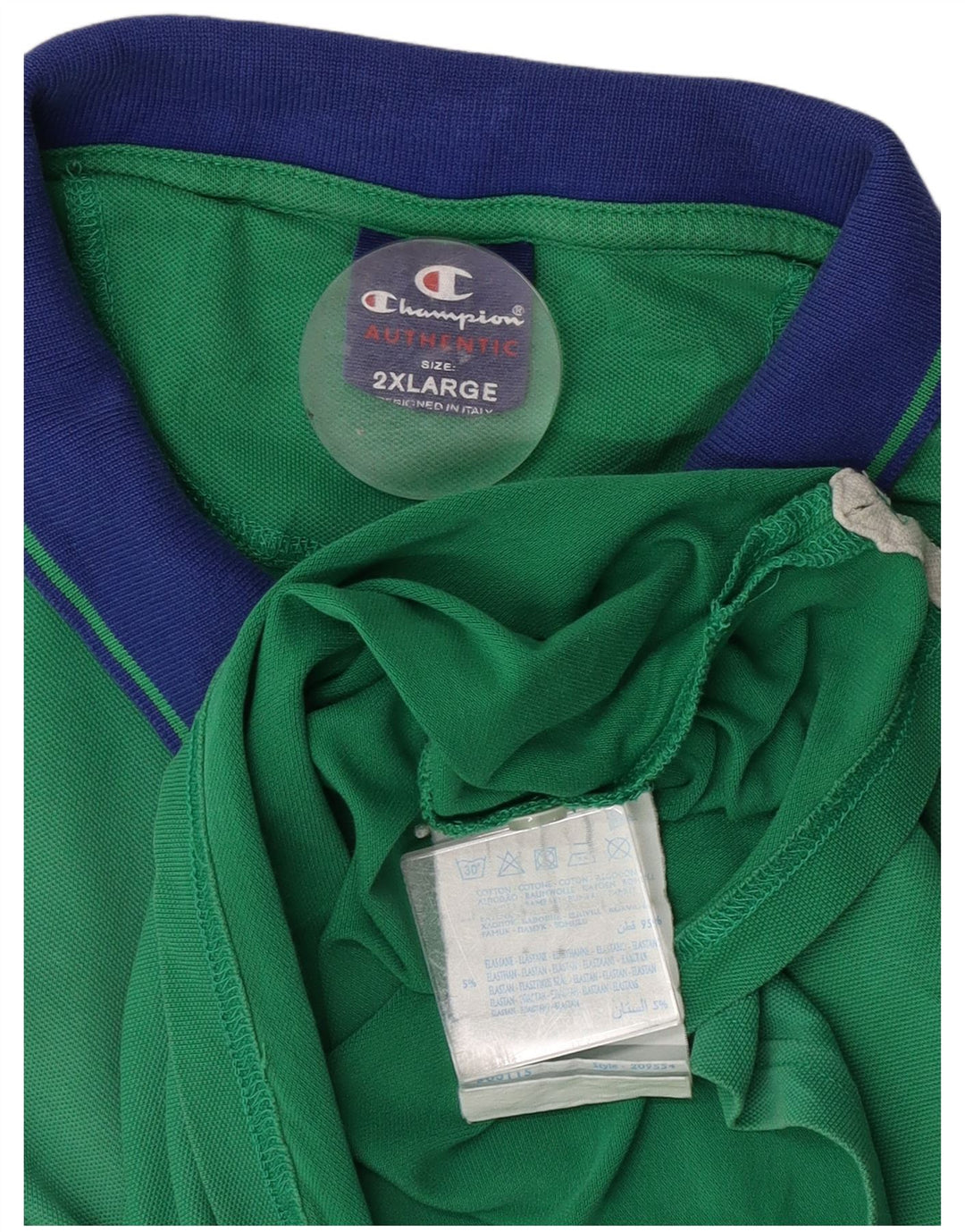 Męska koszulka polo Champion 2XL, zielona bawełna