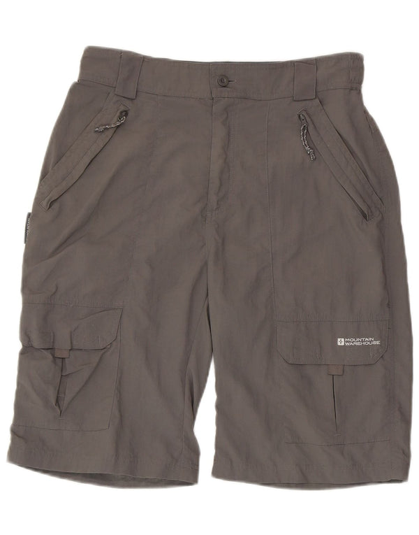 Mountain Warehouse Mens Cargo Shorts W30 Medium Grey Nylon