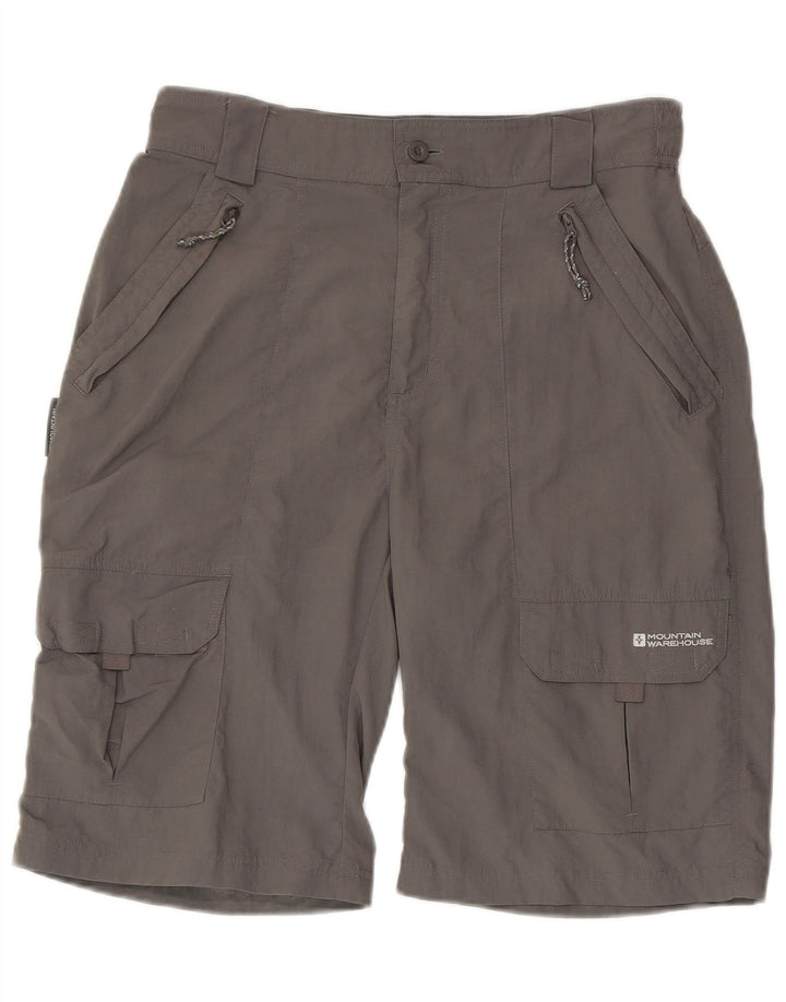 Męskie spodenki cargo Mountain Warehouse W30 Średni szary nylon