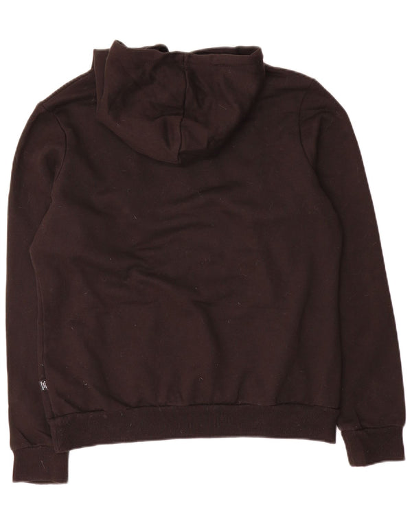 Puma Womens Graphic Hoodie Jumper UK 14 Medium Black