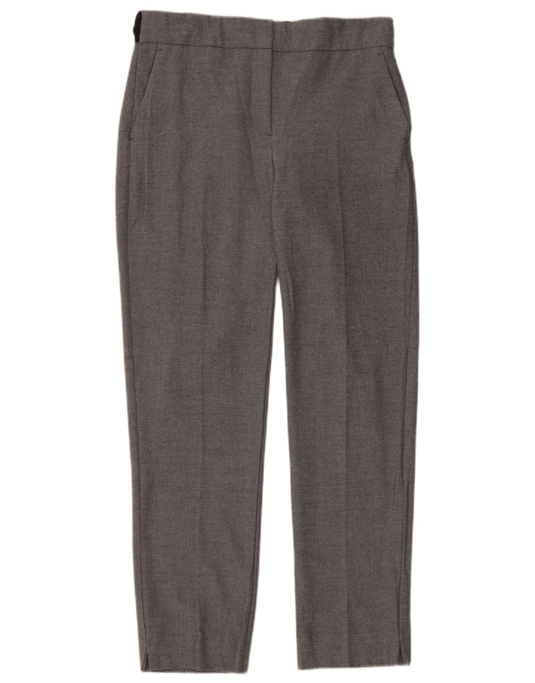 Damskie proste spodnie chino Zara, małe, W26 L27, szary poliester