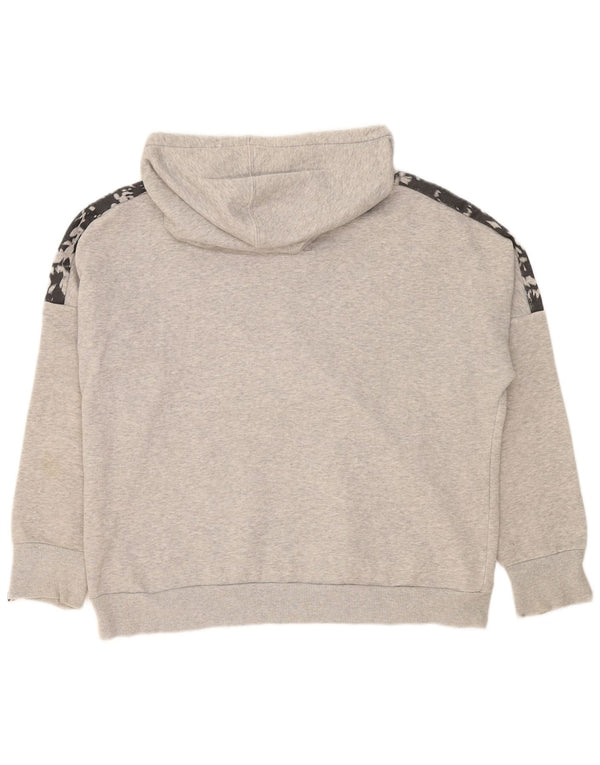 Damska bluza z kapturem Puma z grafiką, oversize, UK 16, duży, szary kamuflaż