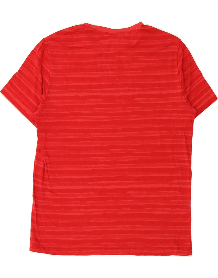 CHAMPION Mens Graphic T-Shirt Top Large Red Striped Vintage Champion and Second-Hand Champion from Messina Hembry 