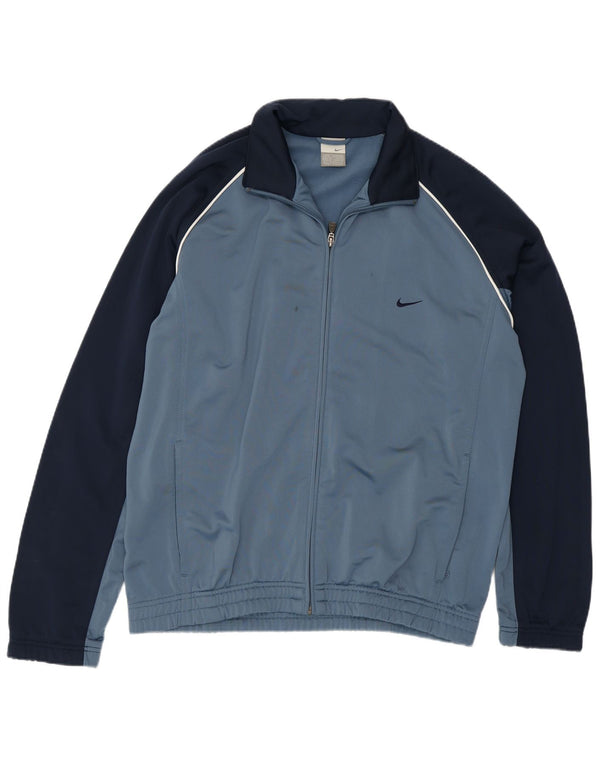 Męska kurtka dresowa Nike UK 41/43, duży granatowy blok kolorów